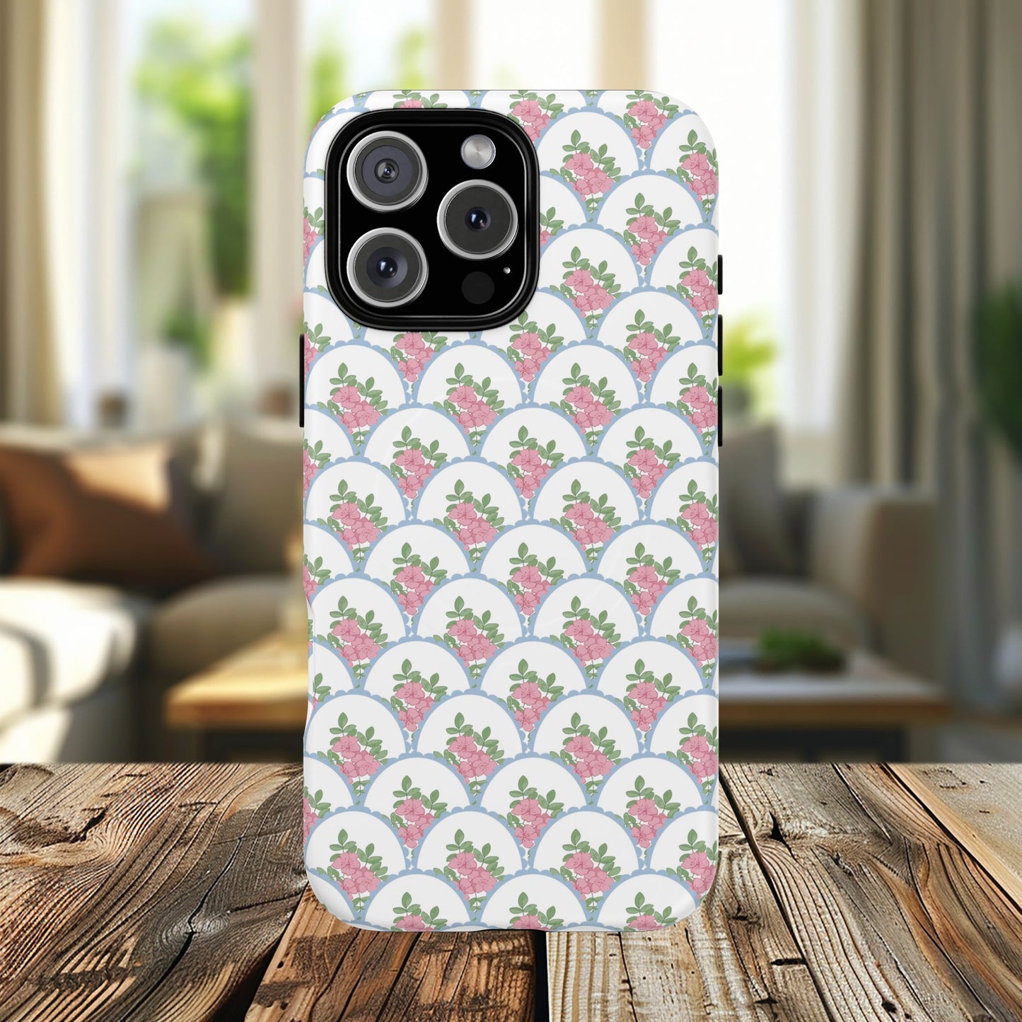 Garden Lace Scallop Tough iPhone Magnetic Cases - Chic iPhone Protection, Cute Mother’s Day Gift, Stylish Tech Accessory, Unique Gift for Her.