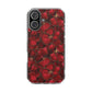 Velvet Petal Noir Floral Petal Clear Impact-Resistant iPhone and Samsung Case.