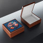 Dragonfly Floral Jewelry Box — Stained-Glass Style Trinket Keepsake