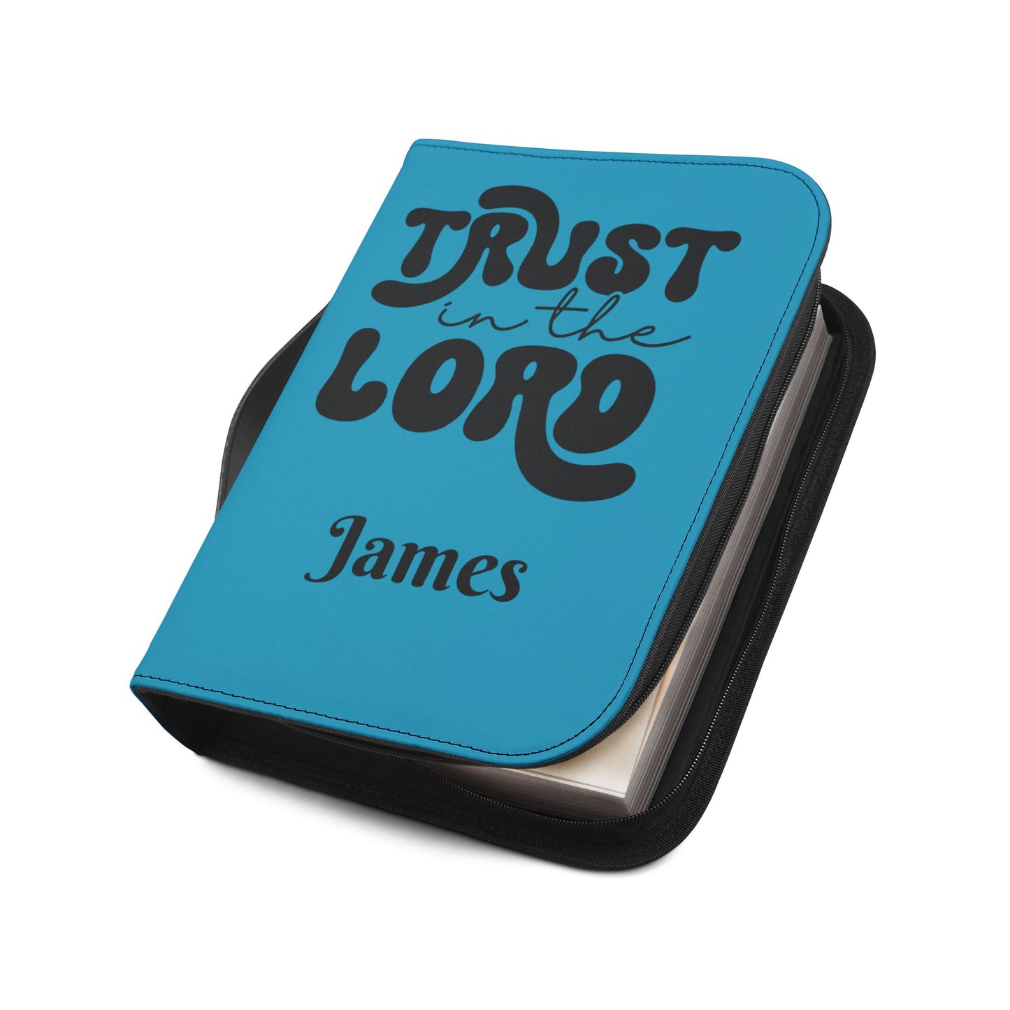 Personalized Floral Cross Bible Cover - Trust in the Lord Design| Baptism | Christening | Anniversary | Birthday Gifts.