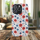 Patriotic Floral Dreams Tough Magnetic iPhone Cases, Durable, Stylish, Gift for Her, Protective Phone Cover, Spring Floral Design