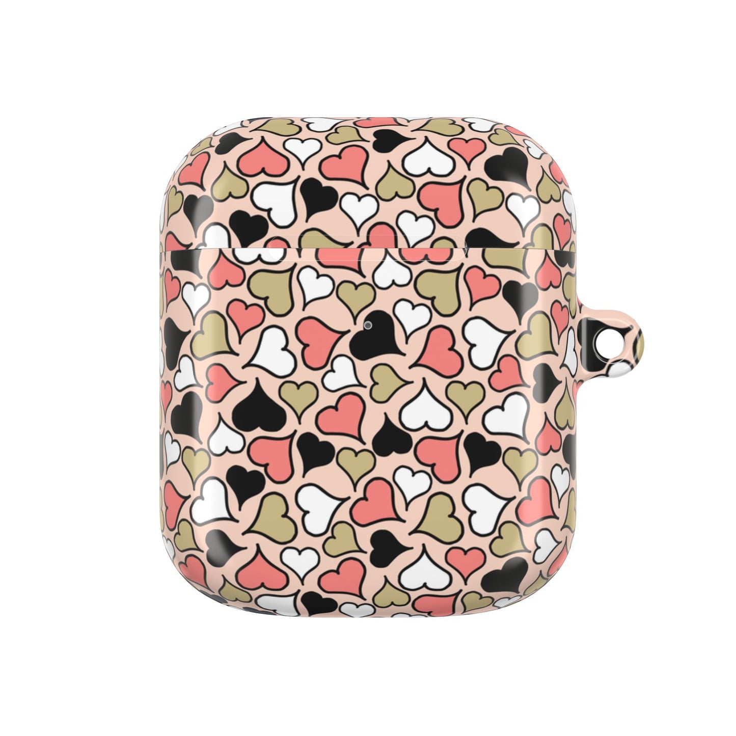 Love Hearts AirPod Cases - Cute Heart Pattern Earbud Holder.