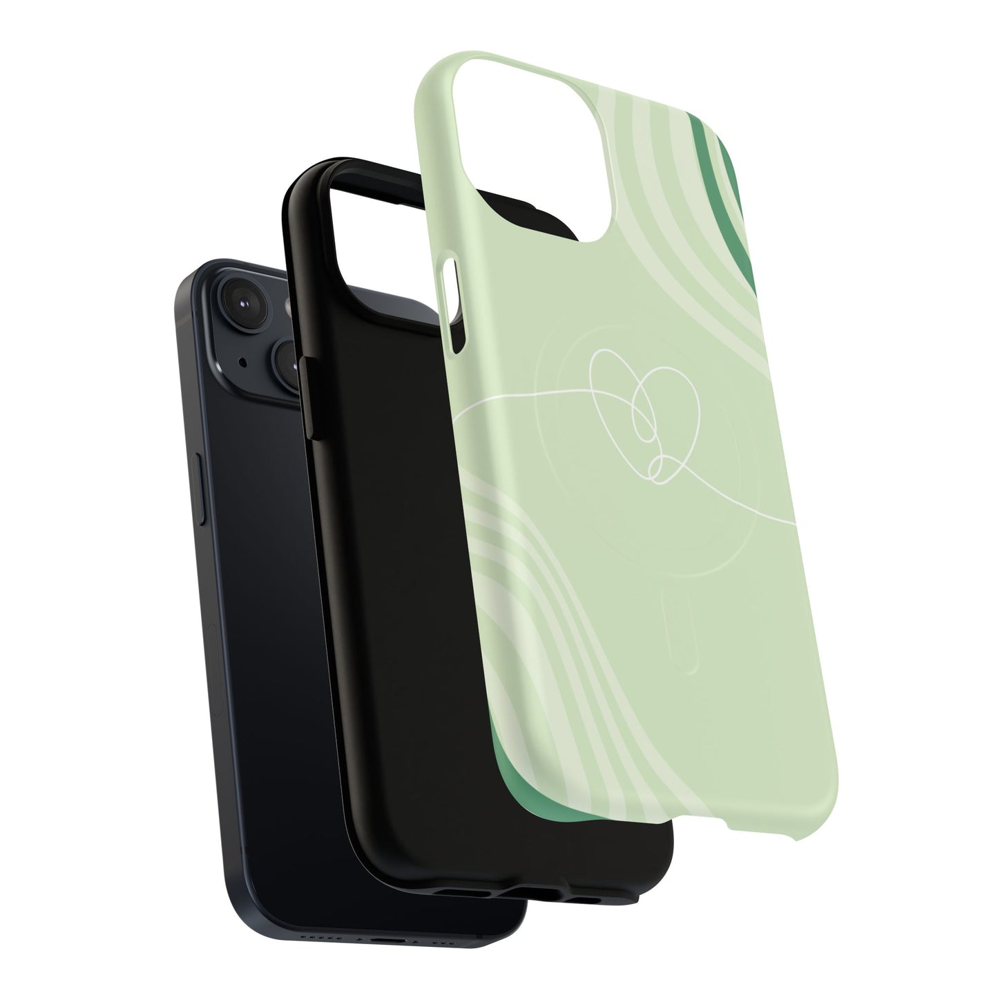 Loving Lines Tough iPhone Magnetic Cases, Eco-Friendly Gift, Birthday Present, iPhone 14, iPhone 15, iPhone 16, Pro, Pro Max, Plus MagSafe Protection Case.