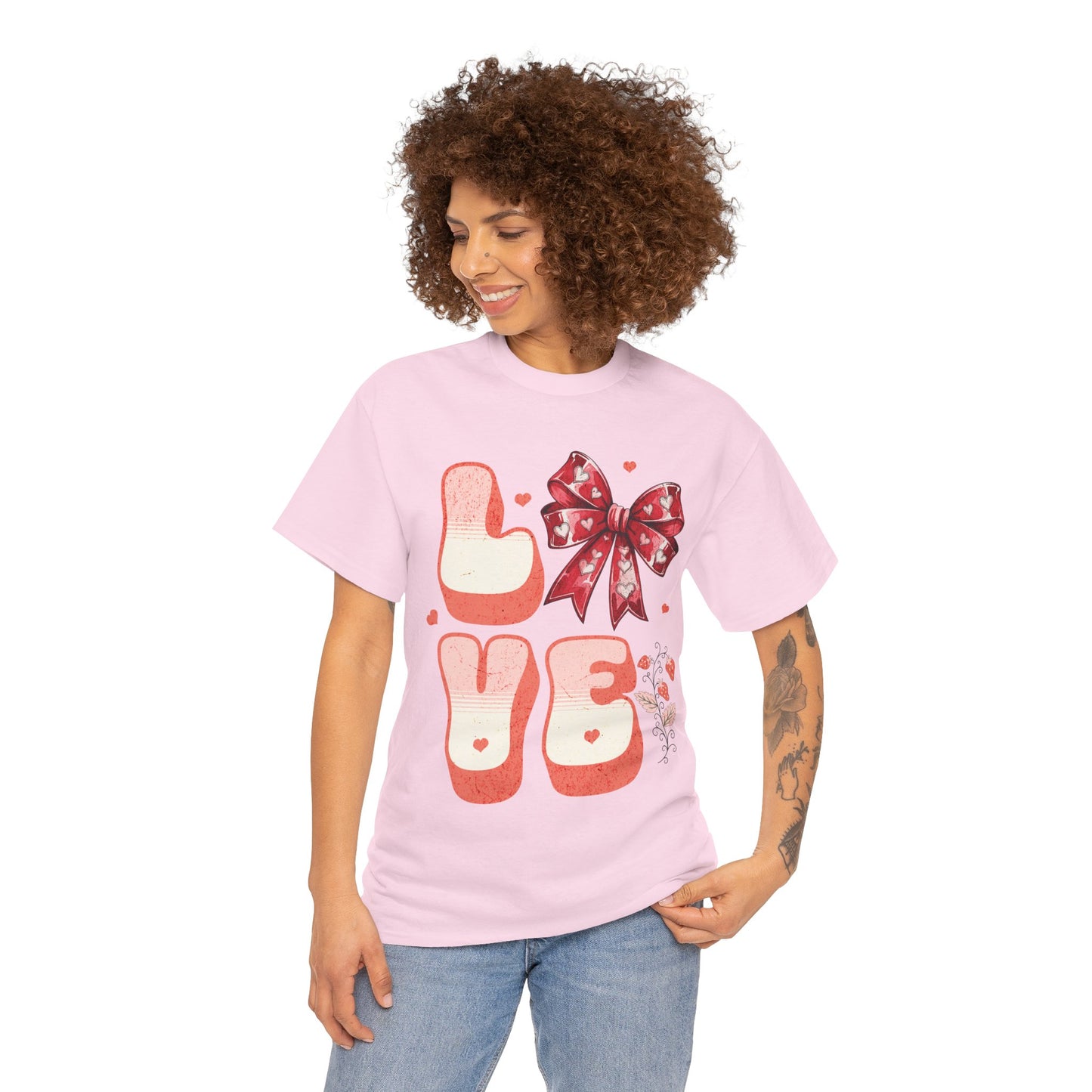 LOVE Charm Coquette Unisex Heavy Gildan Cotton Tee.