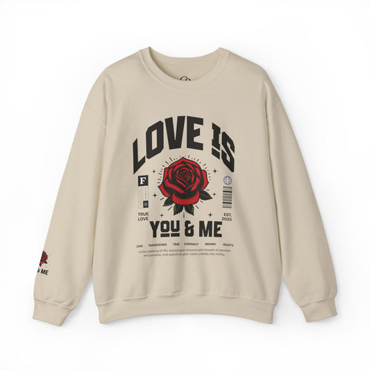 You and Me Unisex Heavy Gildan Blend™ Crewneck Sweatshirt.