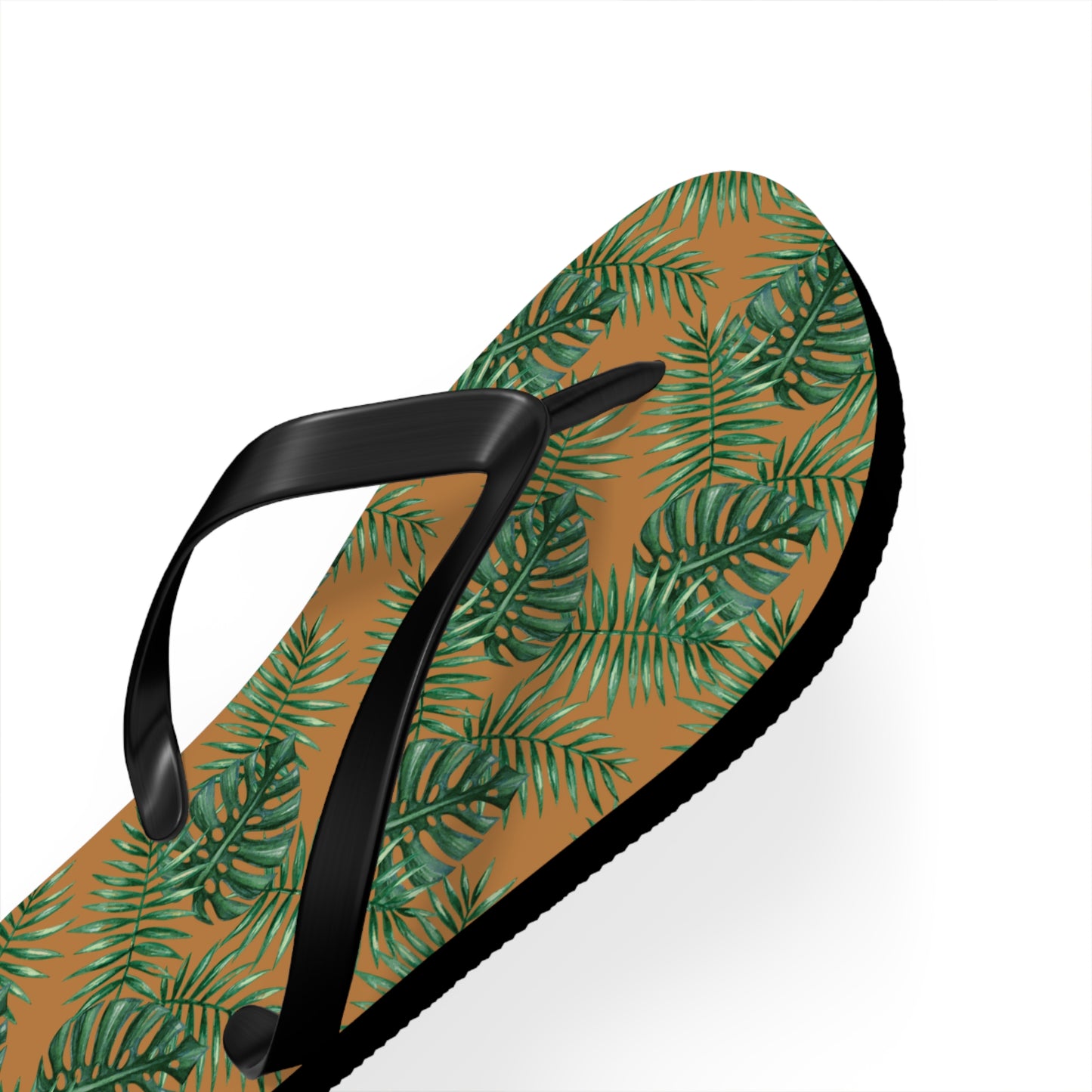 Brown Tropical Bliss Flip Flops