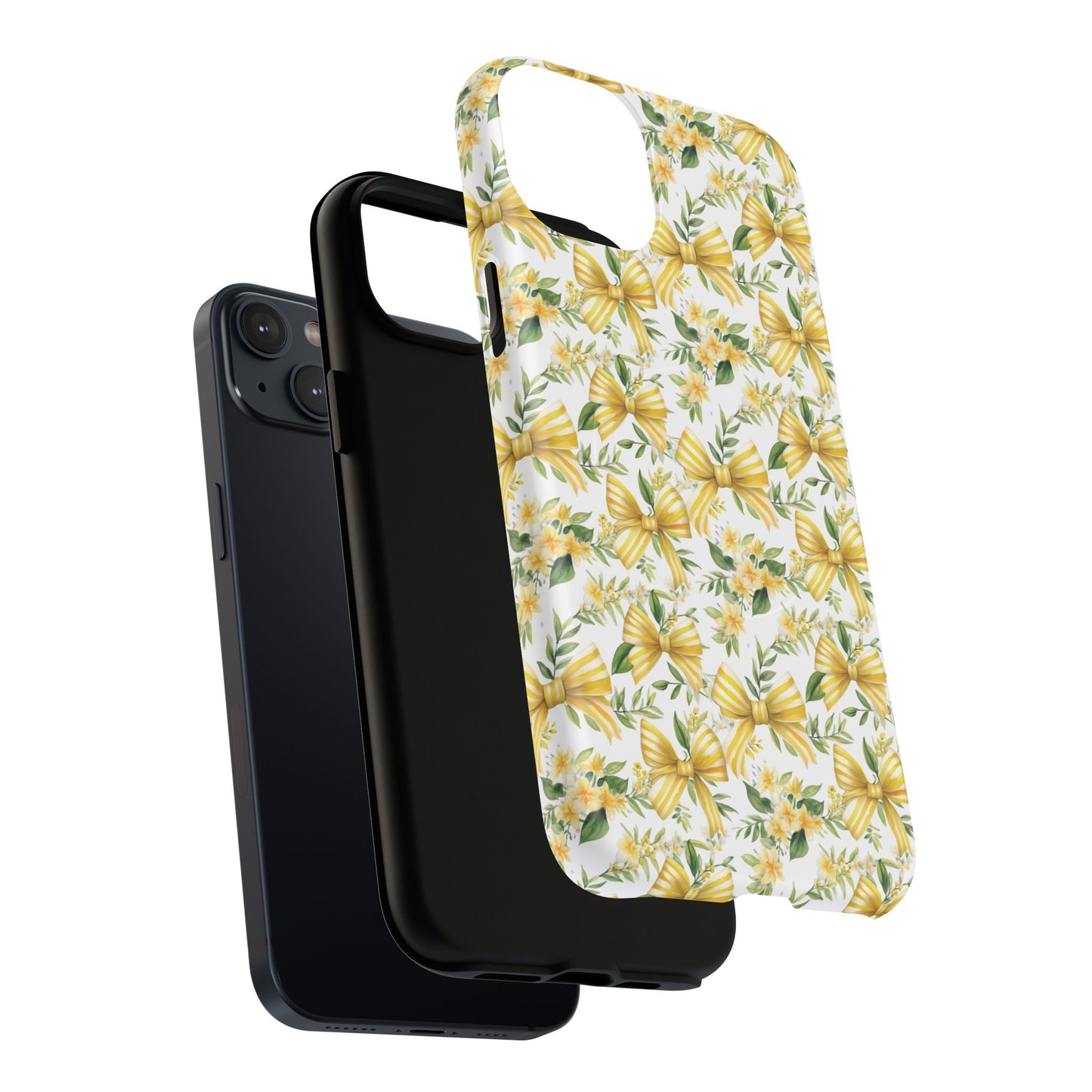 Sunshine Coquette Bows Tough Magnetic iPhone Case, Durable iPhone Cover, Girly Tech Accessory, Nature-Inspired Gift for Her, Spring Decor
