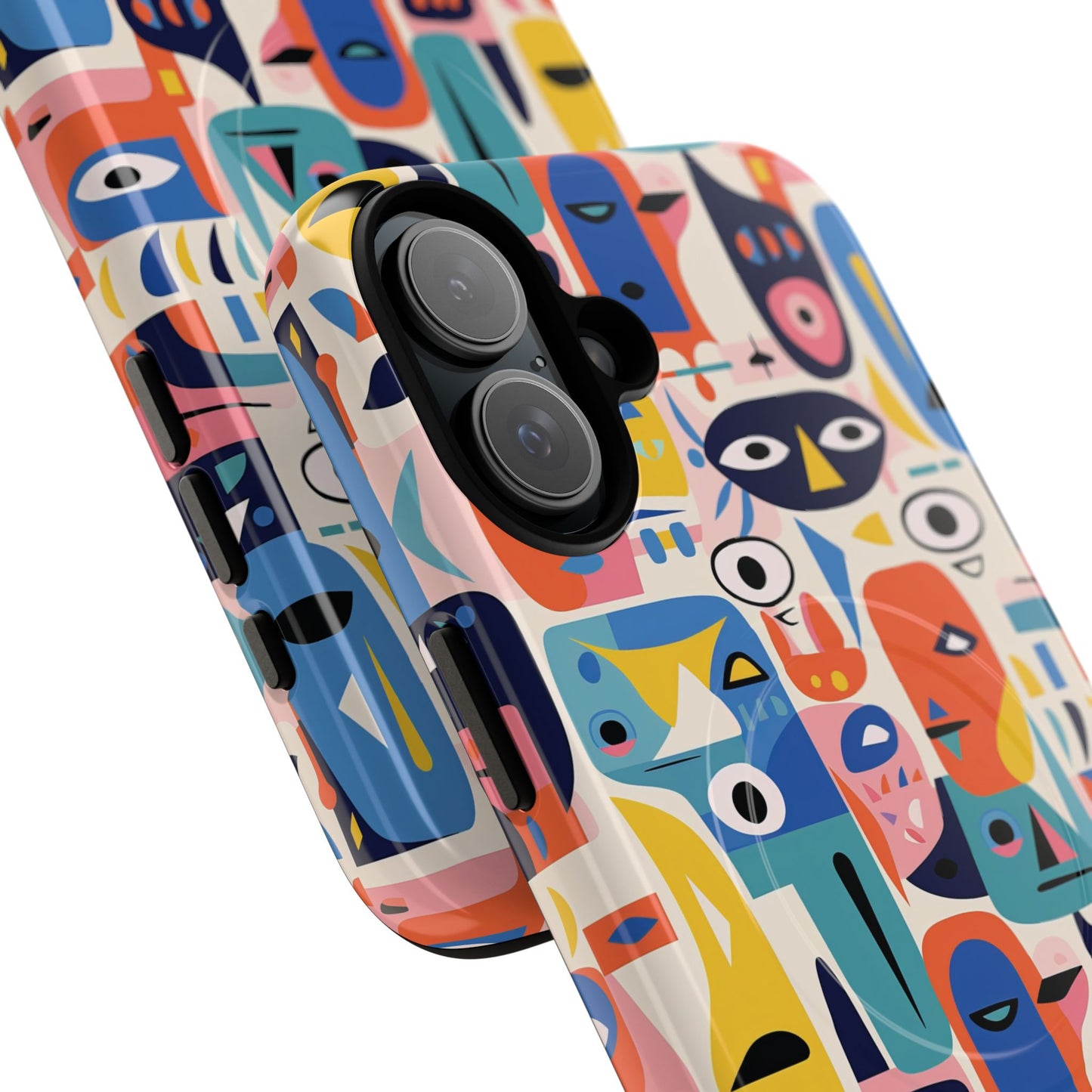 Vibrant Phone Case,  Magnetic iPhone Cover, Colorful Abstract Protection, Trendy Gift, Unique Tech Accessory, Art Phone Case