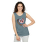 Floral Hearts Unisex Garment-Dyed Tank Top