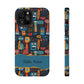 Personalized Colorful Abstract Faces Clear Impact-Resistant Case