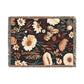 Blossom Elegance: Noir Garden Tapestry Woven Blanket