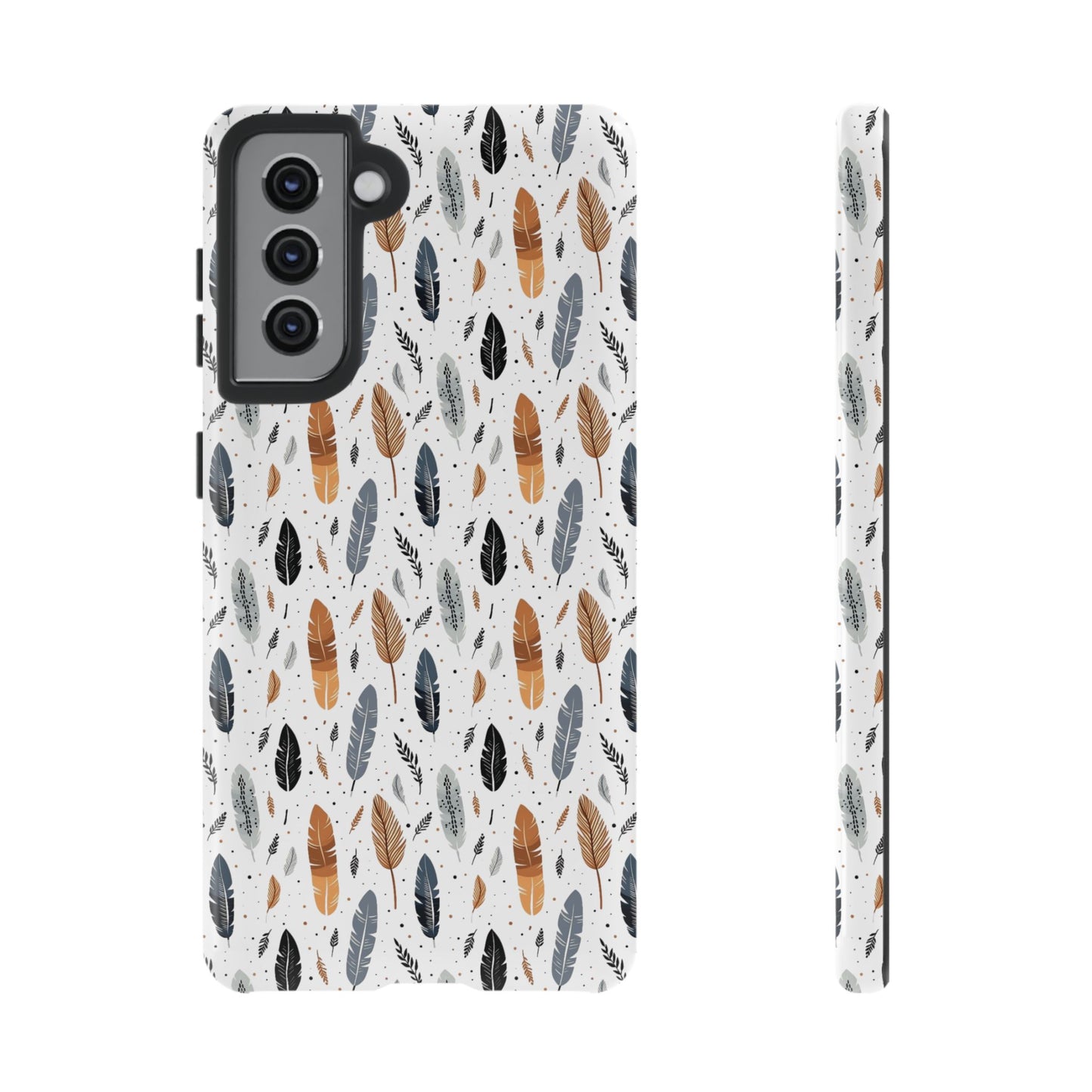 Whispering Feathers Samsung and Google Tough Cases