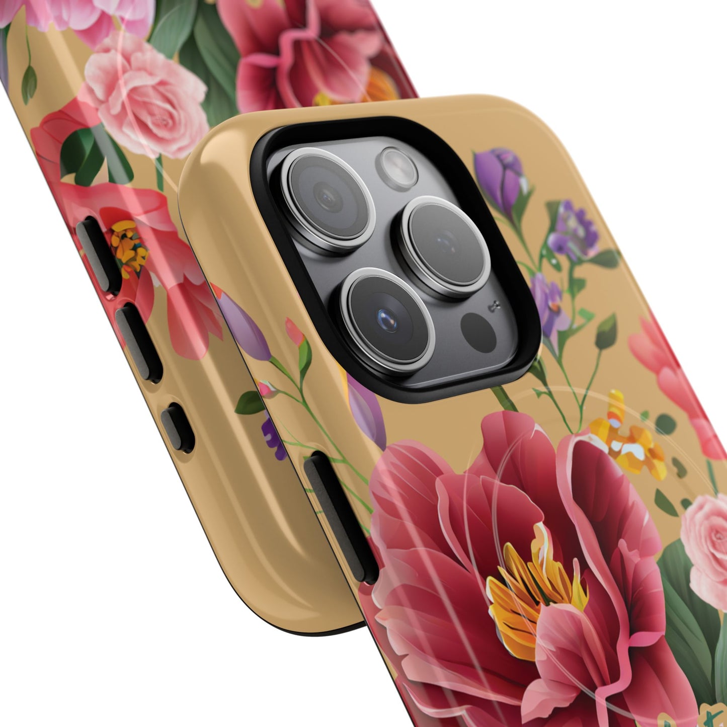 Let your Light Shine Matthew 5:16, Inspirational Gift, Tough iPhone Magnetic Case Scripture, Floral Bible Verse, MagSafe® iPhone® Tough Case, iPhone 14, iPhone 15, iPhone 16, Pro, Pro Max, Plus.