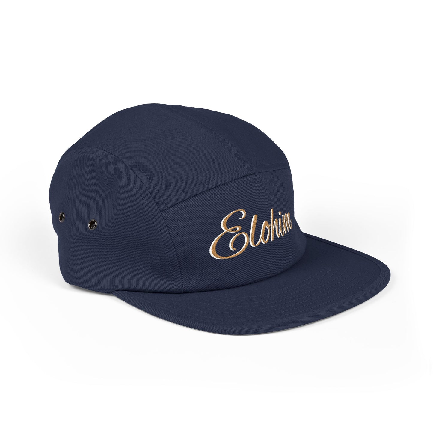 Embroidered 'ELOHIM, GENESIS 1:1'  5 Panel Cap, Trendy Hat, Outdoor Gear, Streetwear Accessory, Unique Gift, Fashion Statement