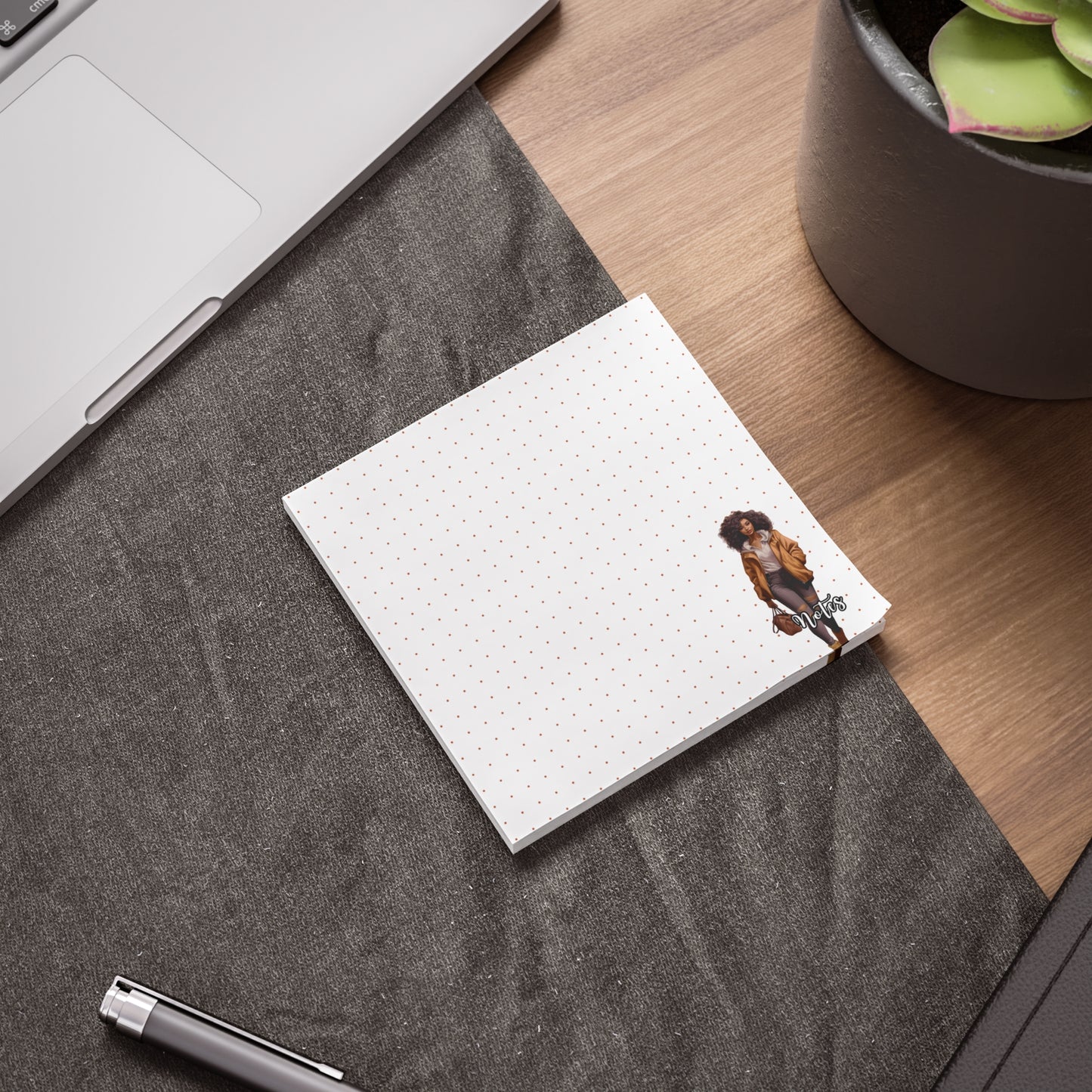 Chic Note Pads with Fashion Illustration, Stylish Sticky Notes for Organizing, Personalized Gifts for Her, Office Supplies, Creative