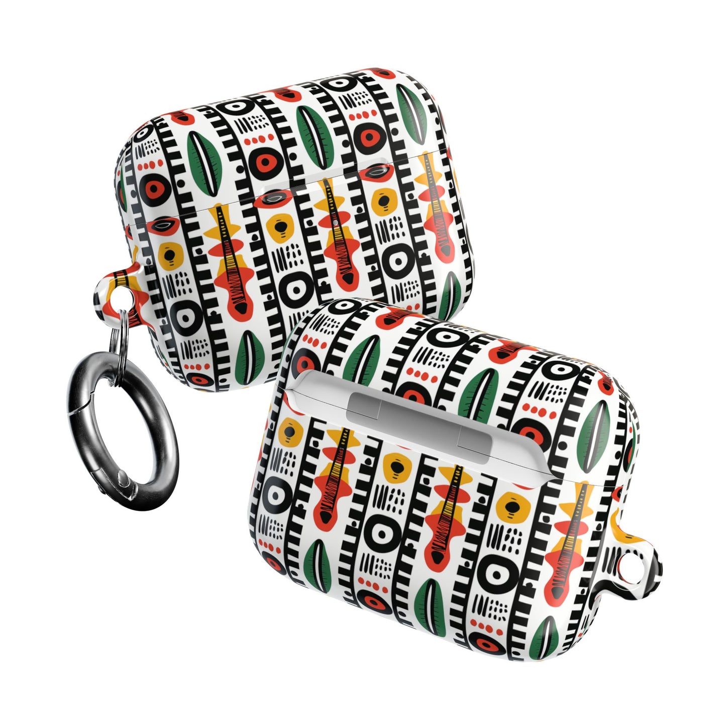 Afrobeat Harmony AirPod Cases - Stylish Protection with Bold Patterns-Airpods Pro Gen 1 and 2, Gen 1 to 4.