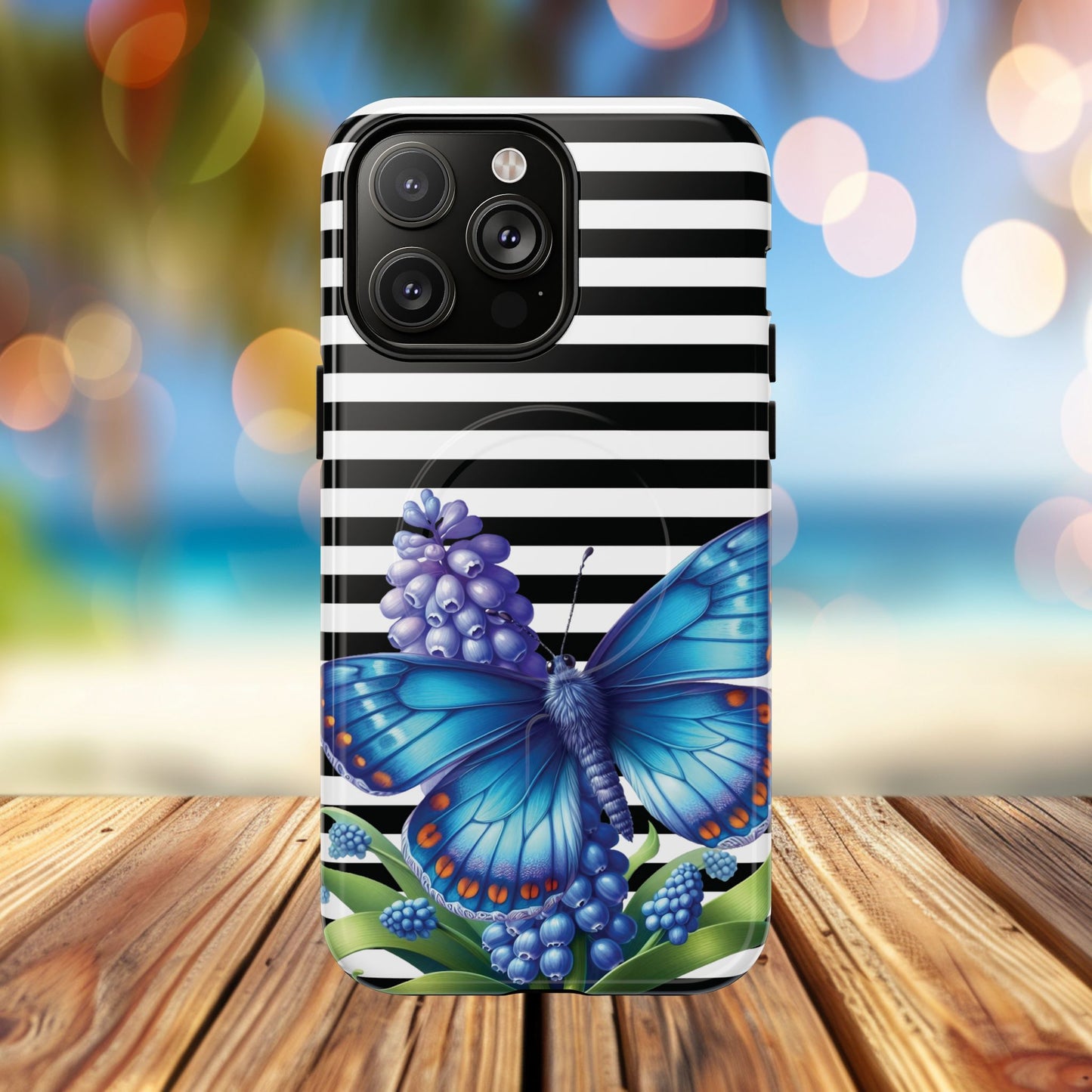 Midnight Bloom Tough iPhone Magnetic Cases - Floral, Stylish iPhone Cover, Gift for Her, Custom Mobile Case, Trendy iPhone Accessories