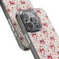 Personalized Rosette Coquette Floral Bow Clear iPhone, Samsung Cases — Custom Name Phone Cover