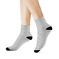 Monochrome Lines Crew Socks - Soft & Elastic Polyester/Spandex Blend - One Size Fits All