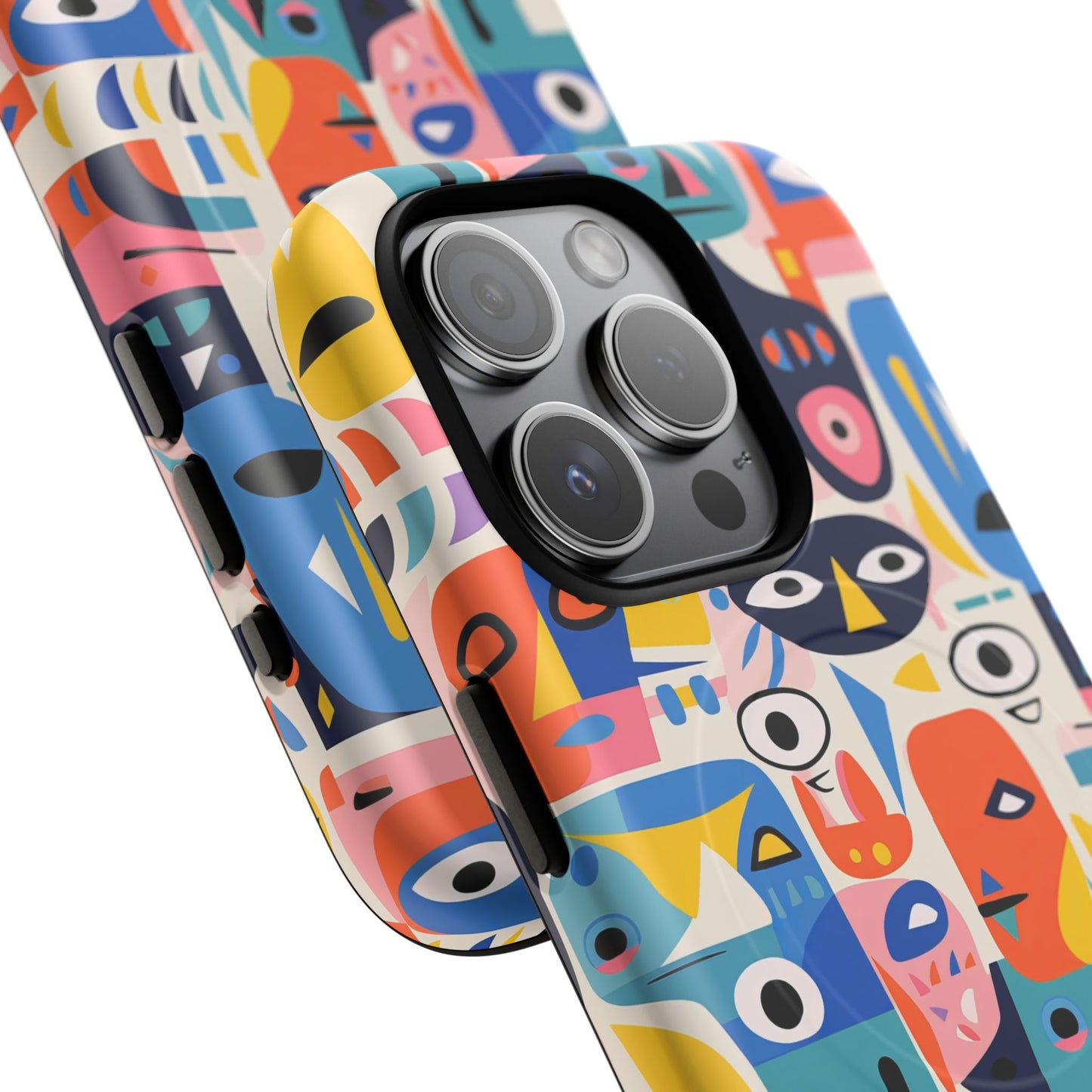 Personalized Vibrant Phone Case,  Magnetic iPhone Cover, Colorful Abstract Protection, Trendy Gift, Unique Tech Accessory, Art Phone Case