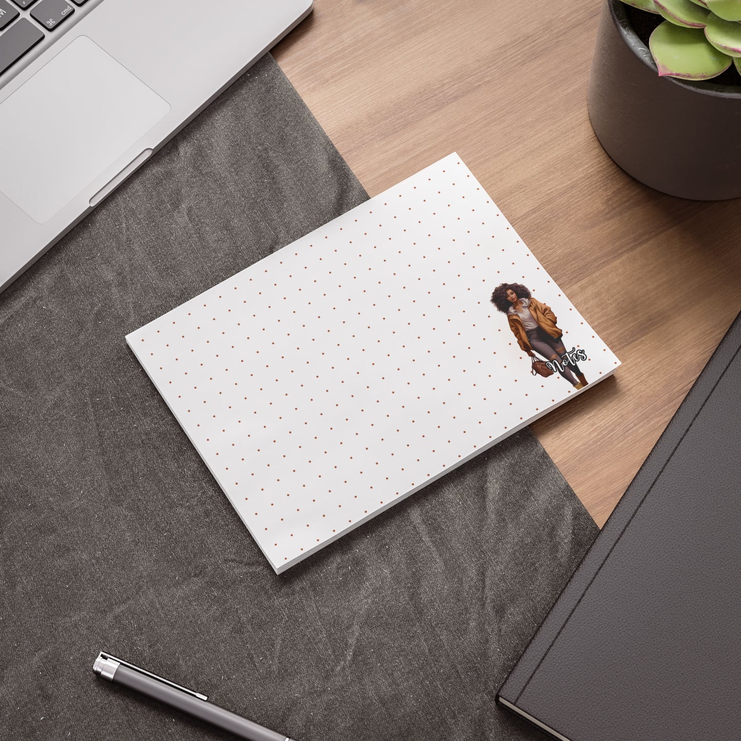Chic Note Pads with Fashion Illustration, Stylish Sticky Notes for Organizing, Personalized Gifts for Her, Office Supplies, Creative