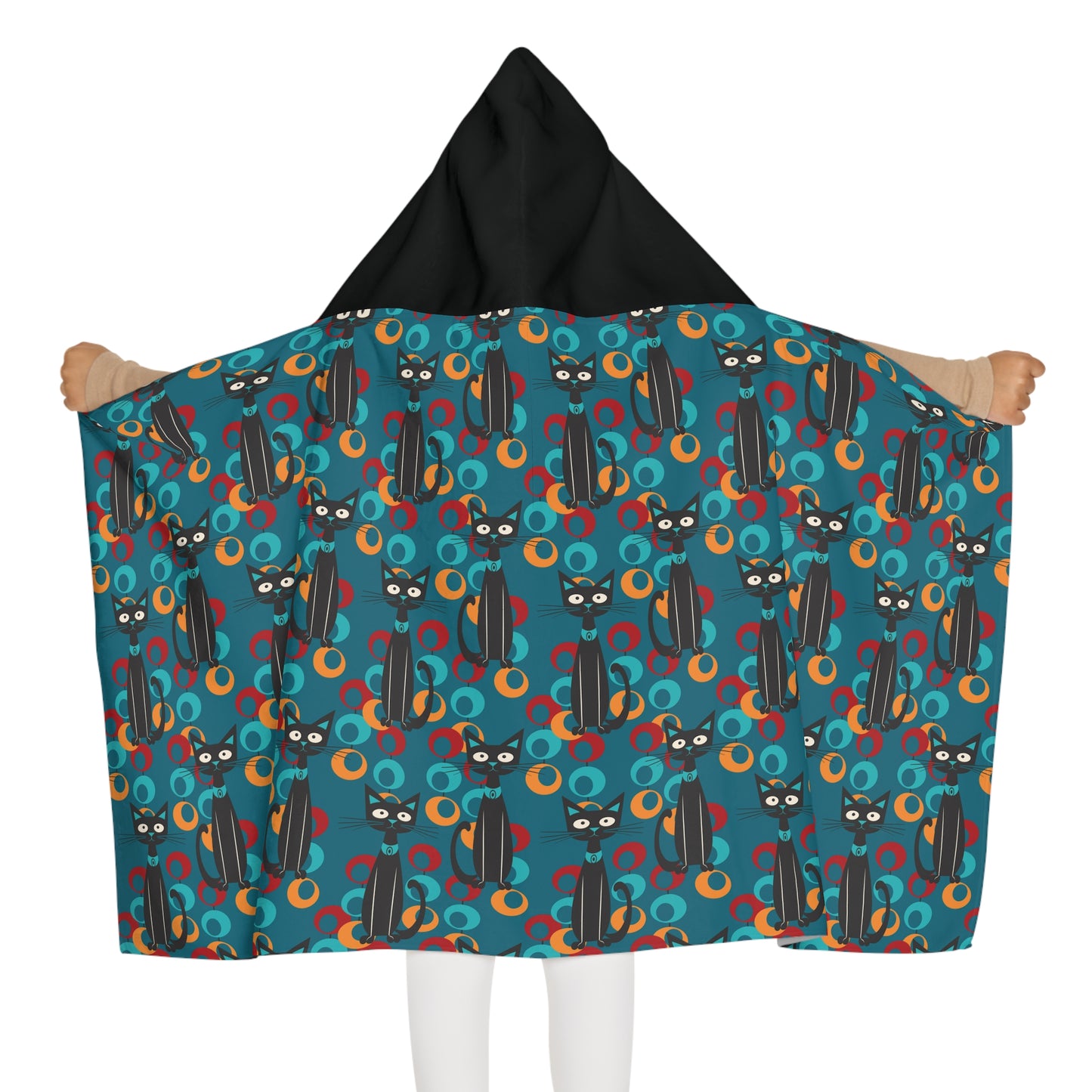 Purrfect Cozy Snuggle Youth Hooded Towel