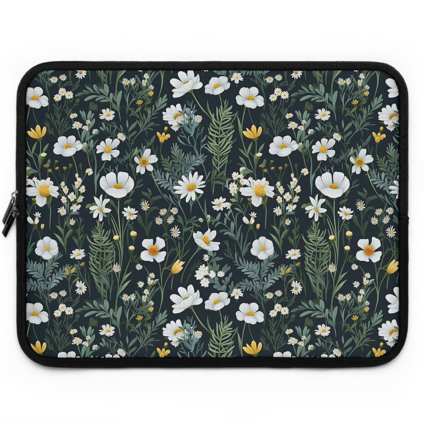 Floral Daisy Delight Laptop Sleeve for Nature Lovers, Laptop Case, Cute Tech Accessory, Gift for Students, Eco-Friendly Design