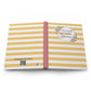 Charming Striped Hardcover Journal | Inspirational Gift for Writers, Students, and Planners, Perfect for Journaling, Note-taking