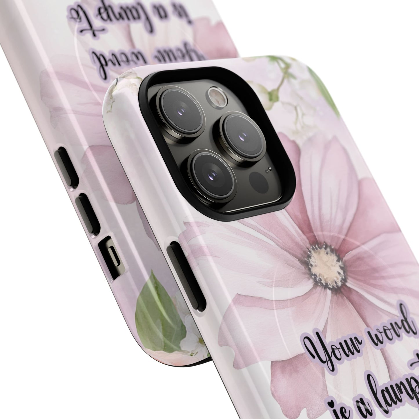 Your Word is a Lamp to My Feet Psalm 119:105 | Inspirational Gift, Tough iPhone Magnetic Case | Scripture, Bible Verse, MagSafe® iPhone® Tough Case, iPhone 14, iPhone 15, iPhone 16, Pro, Pro Max, Plus