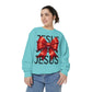 JESUS Unisex Comfort Colors Garment-Dyed Sweatshirt