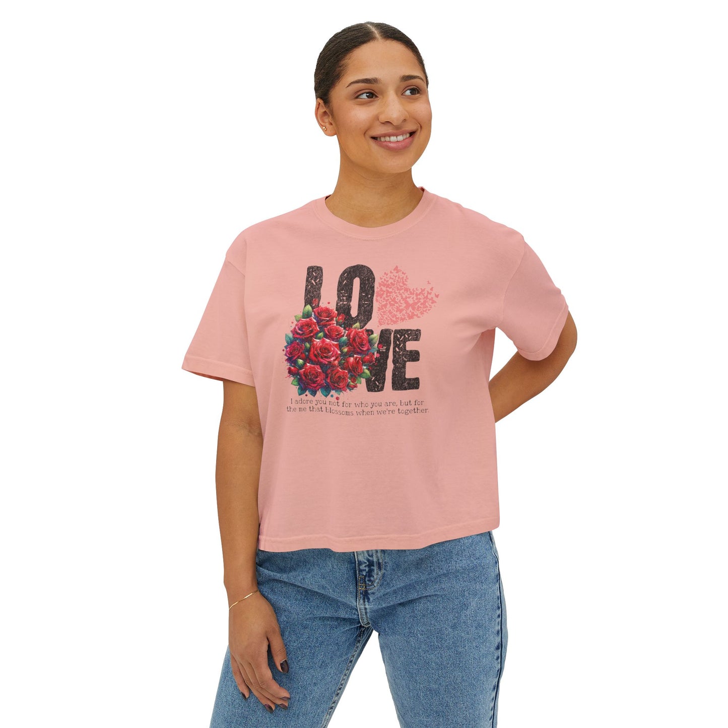 Love Always Women's Comfort Colors Boxy Tee