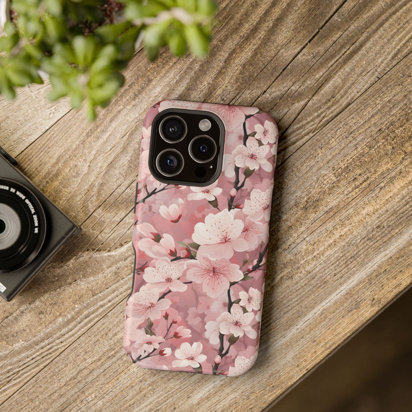 Cherry Blossom Magnetic Tough iPhone Cases