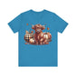 Autumn Highland Cow Charm Unisex Jersey Short Sleeve Tee