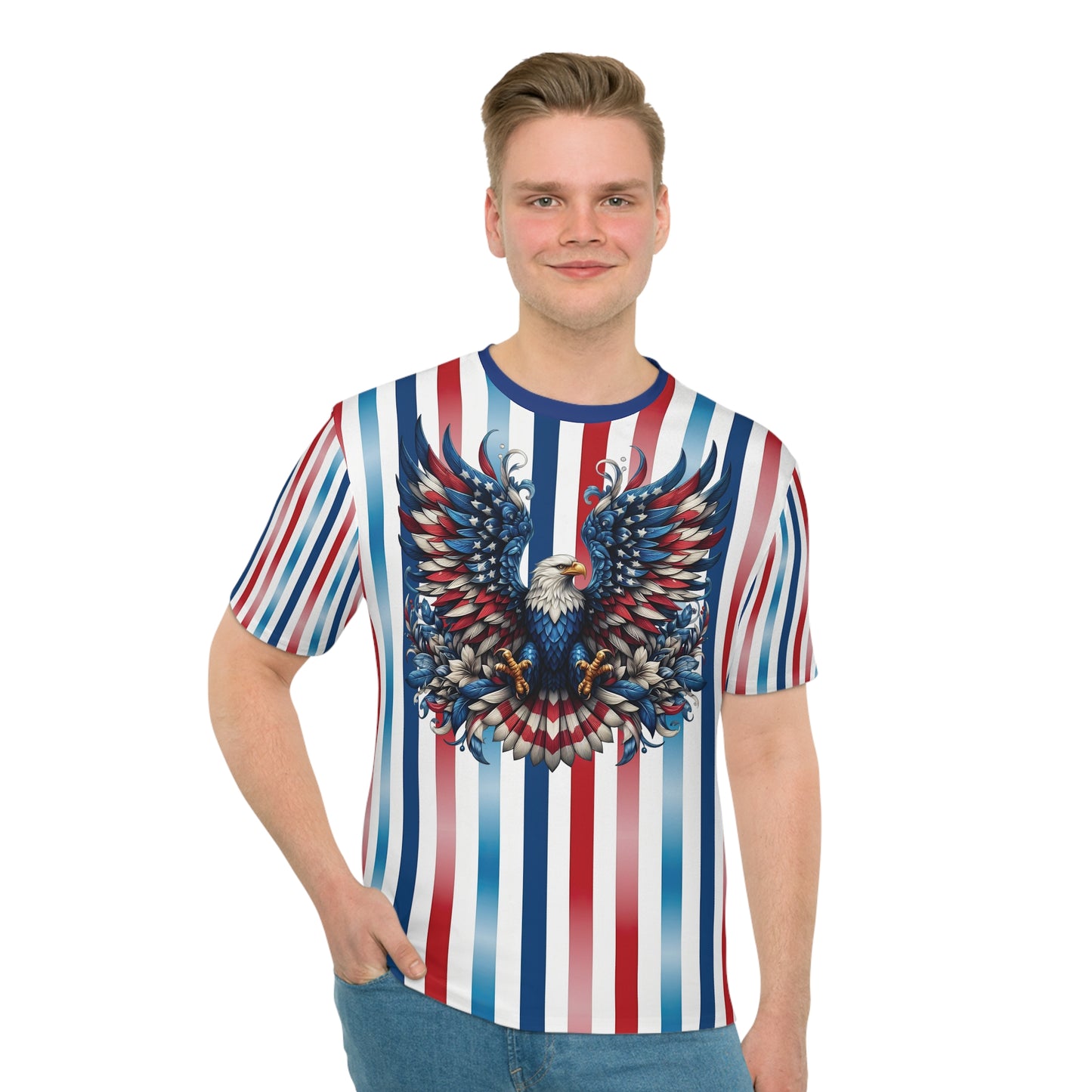 Patriotic Pride Men's Loose T-Shirt (AOP)