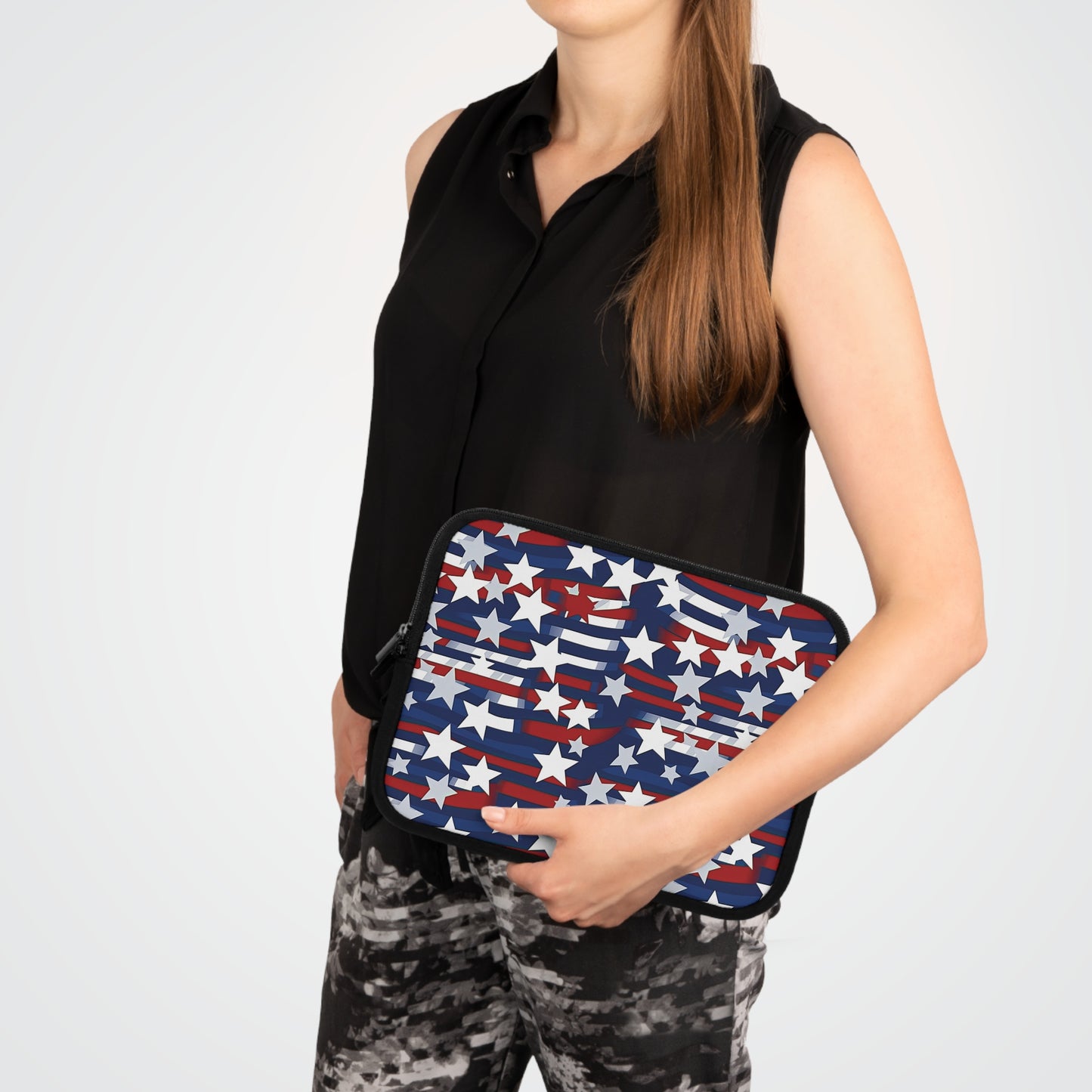 Patriotic Waves Laptop Sleeve