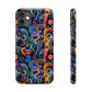 Psychedelic Visions Slim iPhone Case - Vibrant Design for Artistic Souls