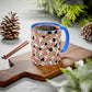 Heart Patterned Coffee Mug - Colorful Love Design, Perfect for Gifts & Celebrations