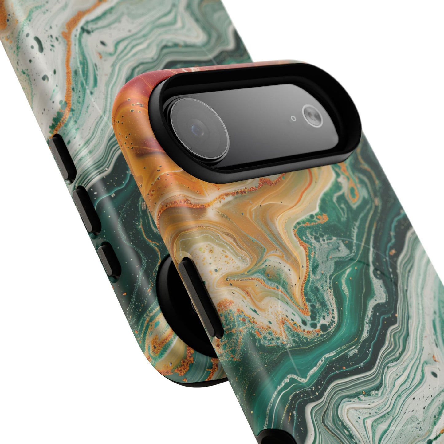 Stylish Tough Acrylic Magnetic iPhone Cases for Everyday Protection, Marble Design, Unique Gifts for Tech Lovers, Holiday Essentials