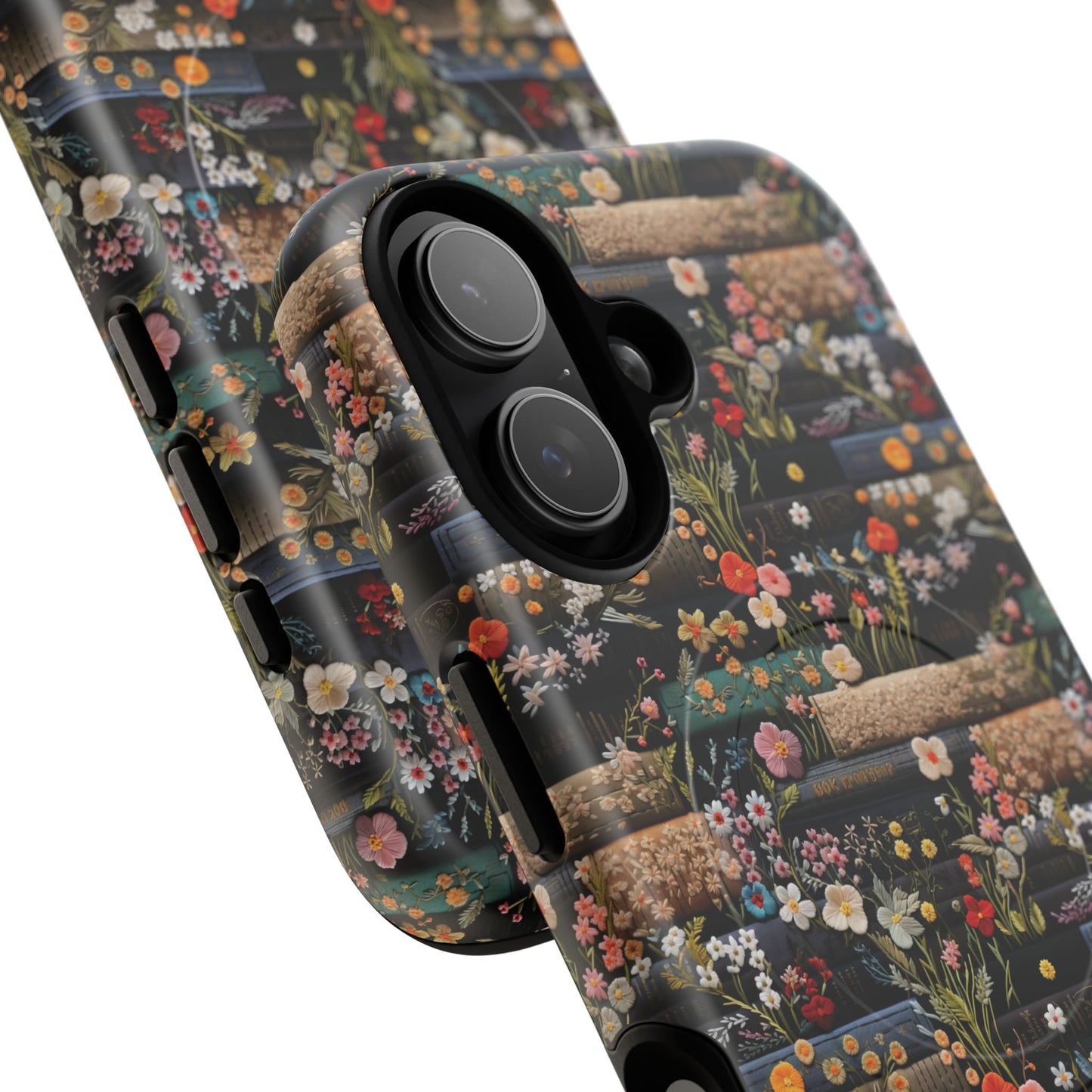 Floral Library Dreams Tough iPhone Magnetic Cases, Stylish Protective Cover, Customizable Gift for Nature Lovers, Festive Accessory for iPhone