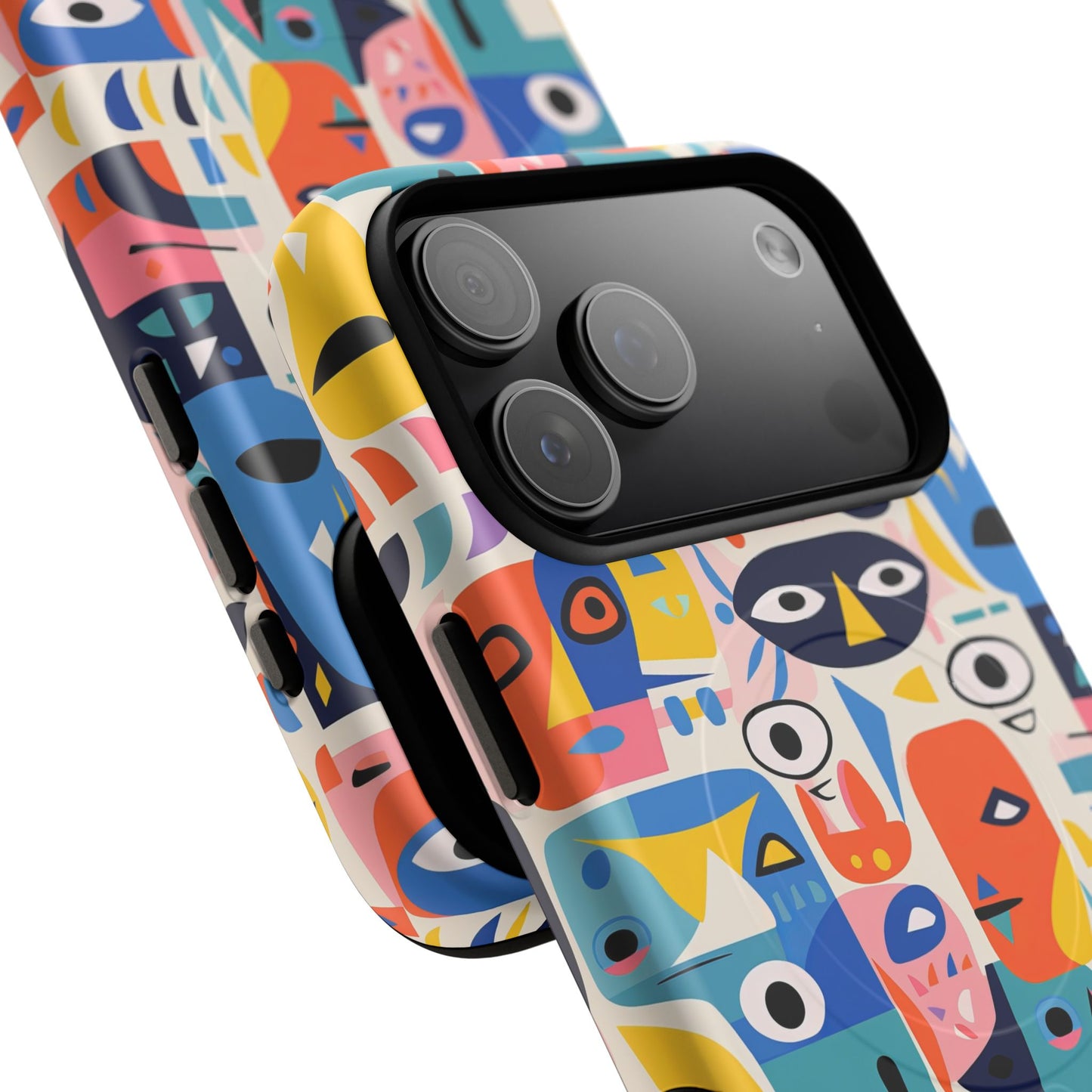Personalized Vibrant Phone Case,  Magnetic iPhone Cover, Colorful Abstract Protection, Trendy Gift, Unique Tech Accessory, Art Phone Case