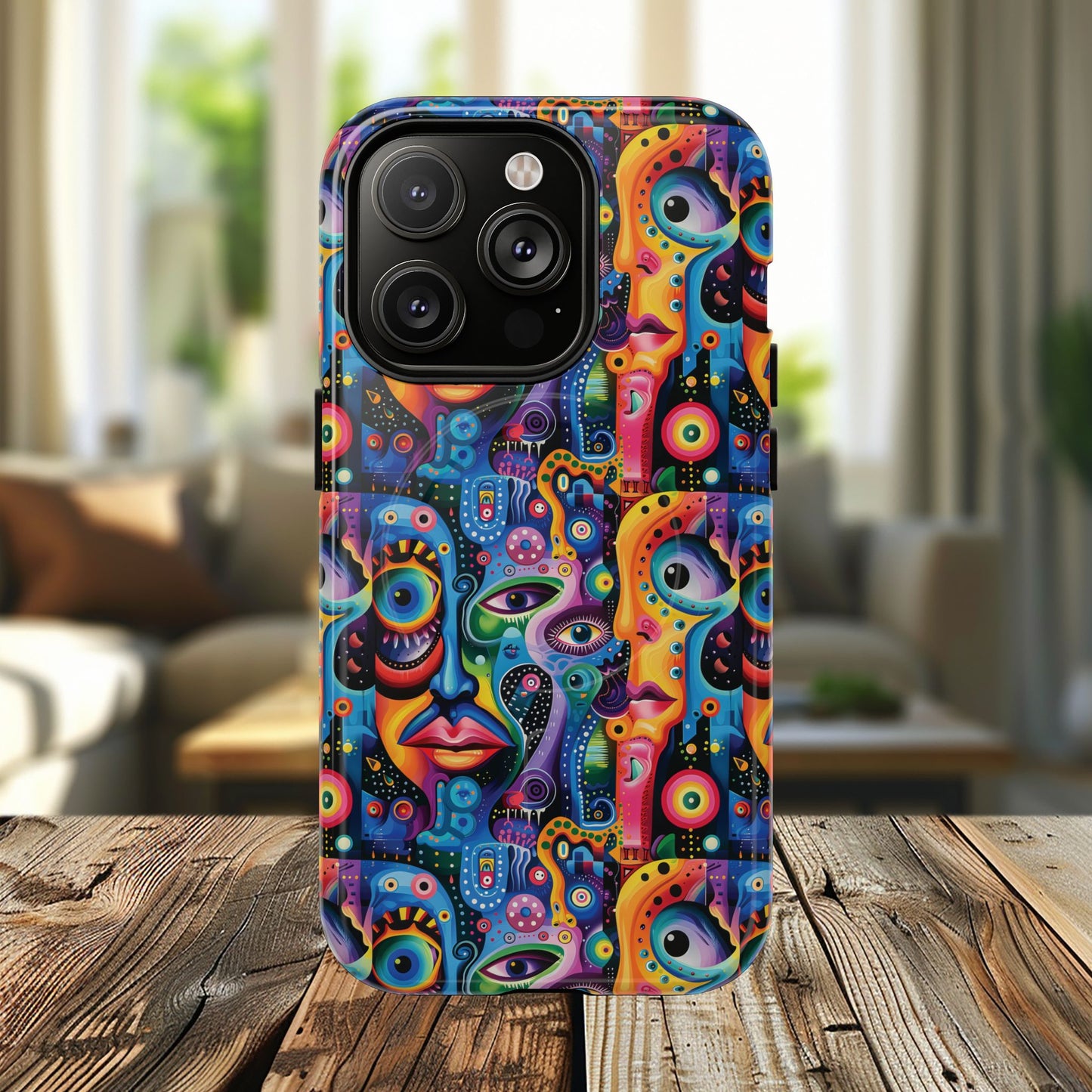 Psychedelic Visions Tough iPhone Magnetic Case - Unique Art iPhone Cover