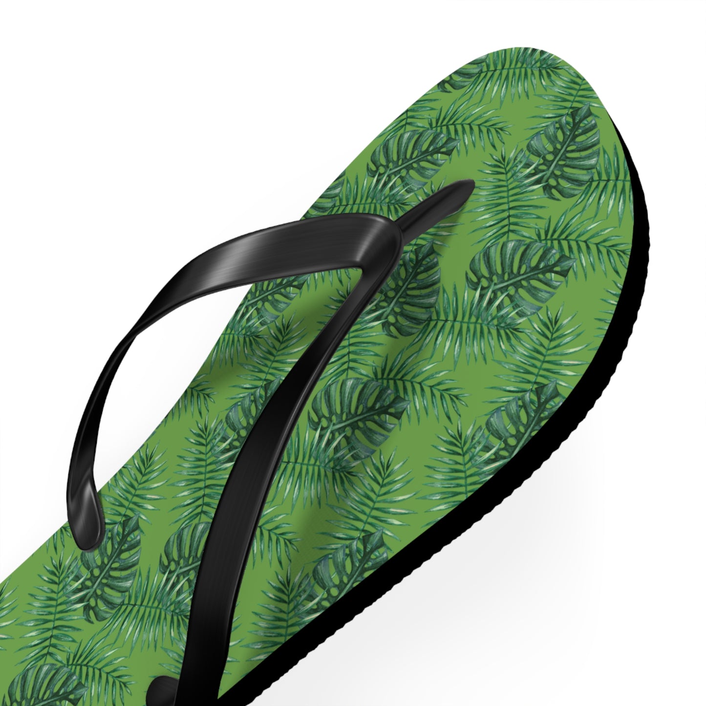 Green Tropical Bliss Flip Flops