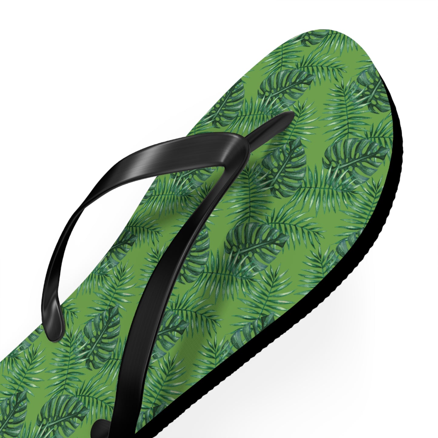 Green Tropical Bliss Flip Flops