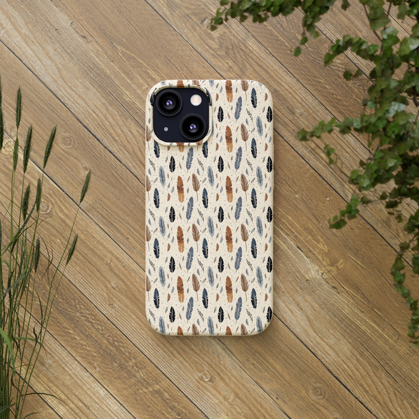 Whispering Feathers iPhone Biodegradable Cases