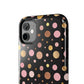 Personalized Gold & Pink Confetti Tough Phone Case — Glitter Dot Protective Phone Cover