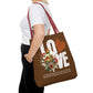 LOVE Always Brown Tote Bag.