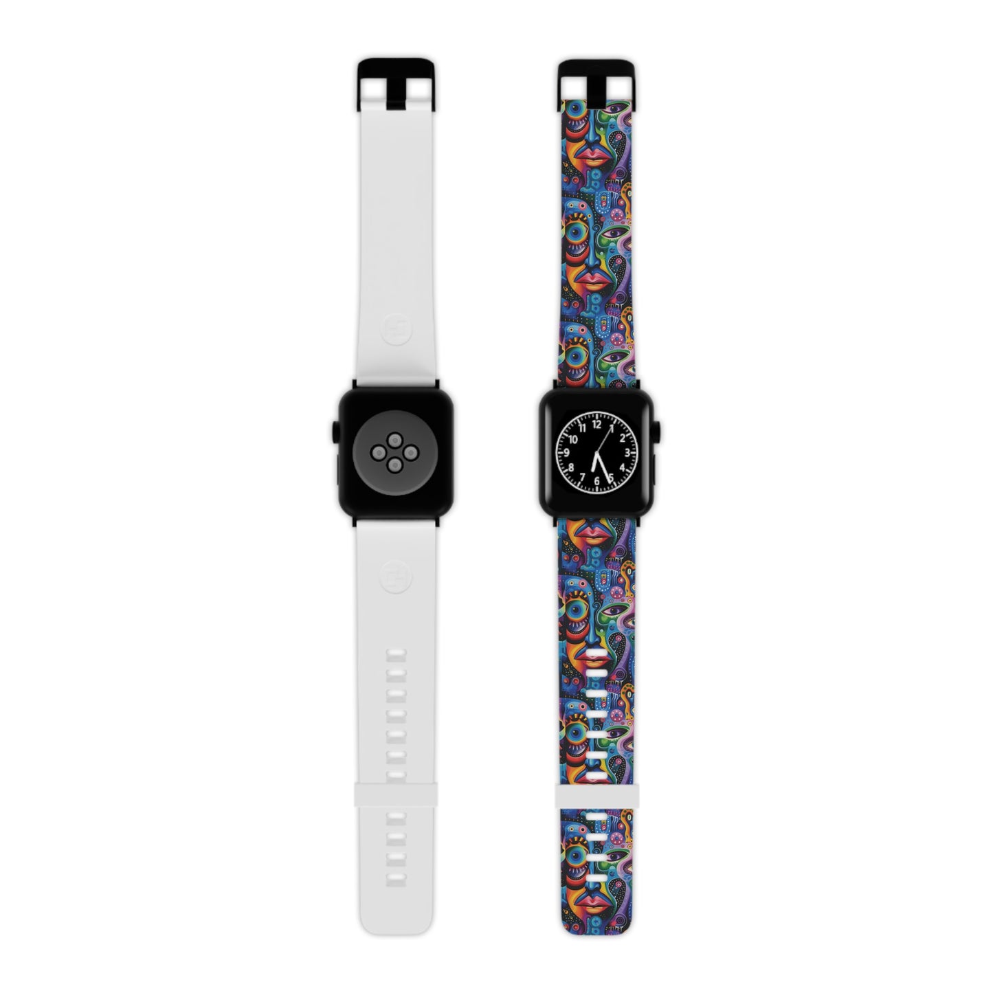 Psychedelic Visions Vibrant Artistic Apple Watch Band - Fun Colorful Design