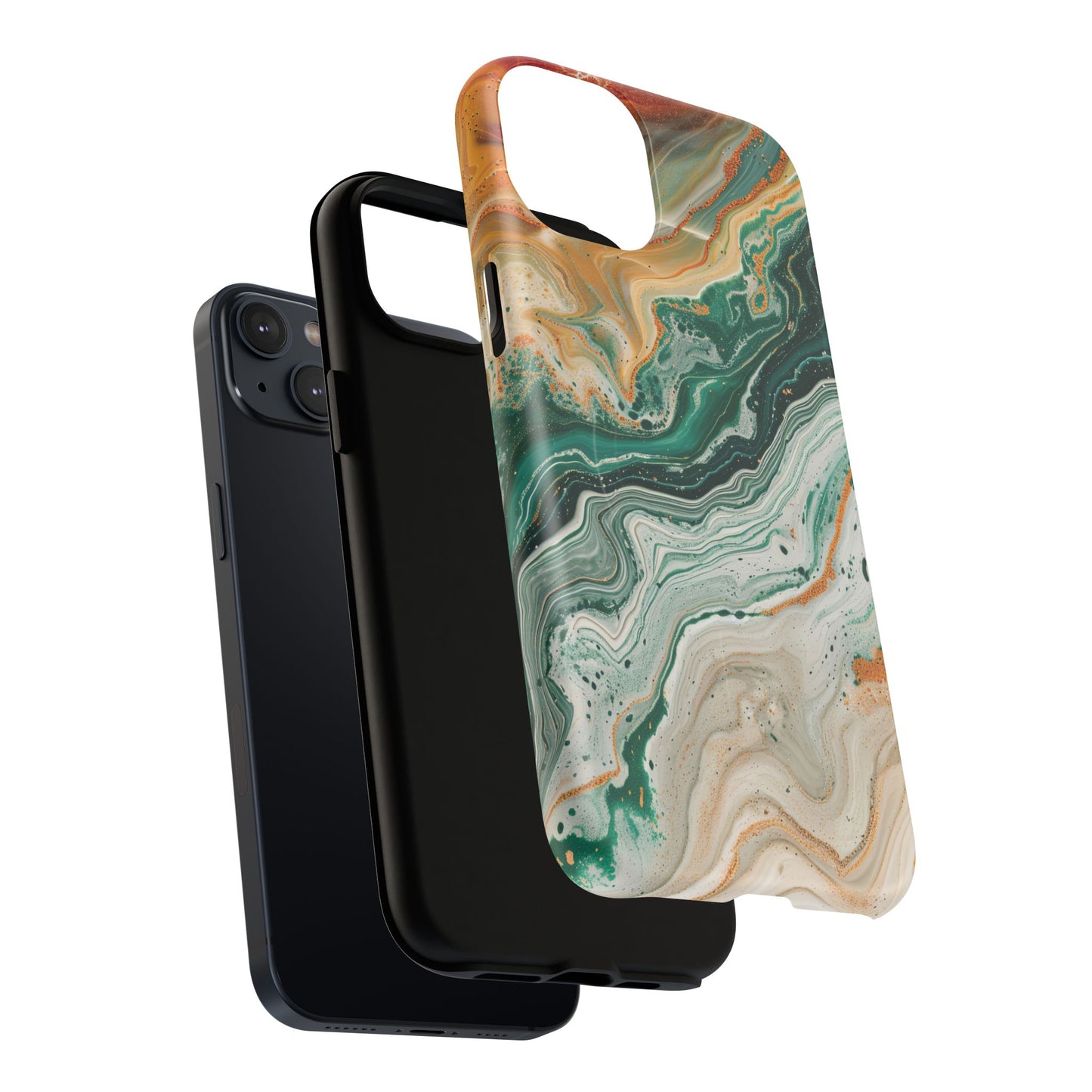 Stylish Tough Acrylic Magnetic iPhone Cases for Everyday Protection, Marble Design, Unique Gifts for Tech Lovers, Holiday Essentials