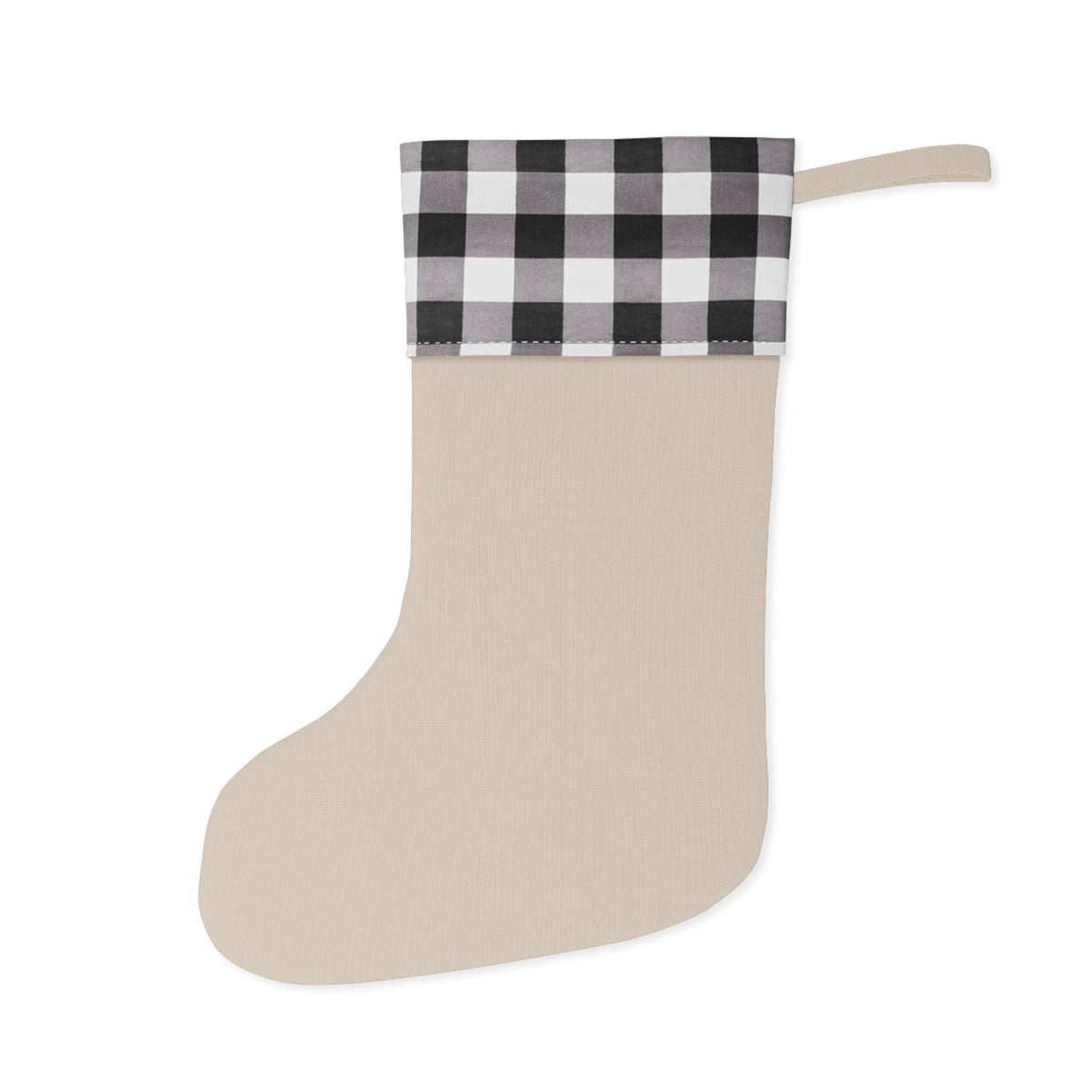 Personalized Christmas Stocking - Plaid Cuff Snowman "Baby It's Cold Outside"