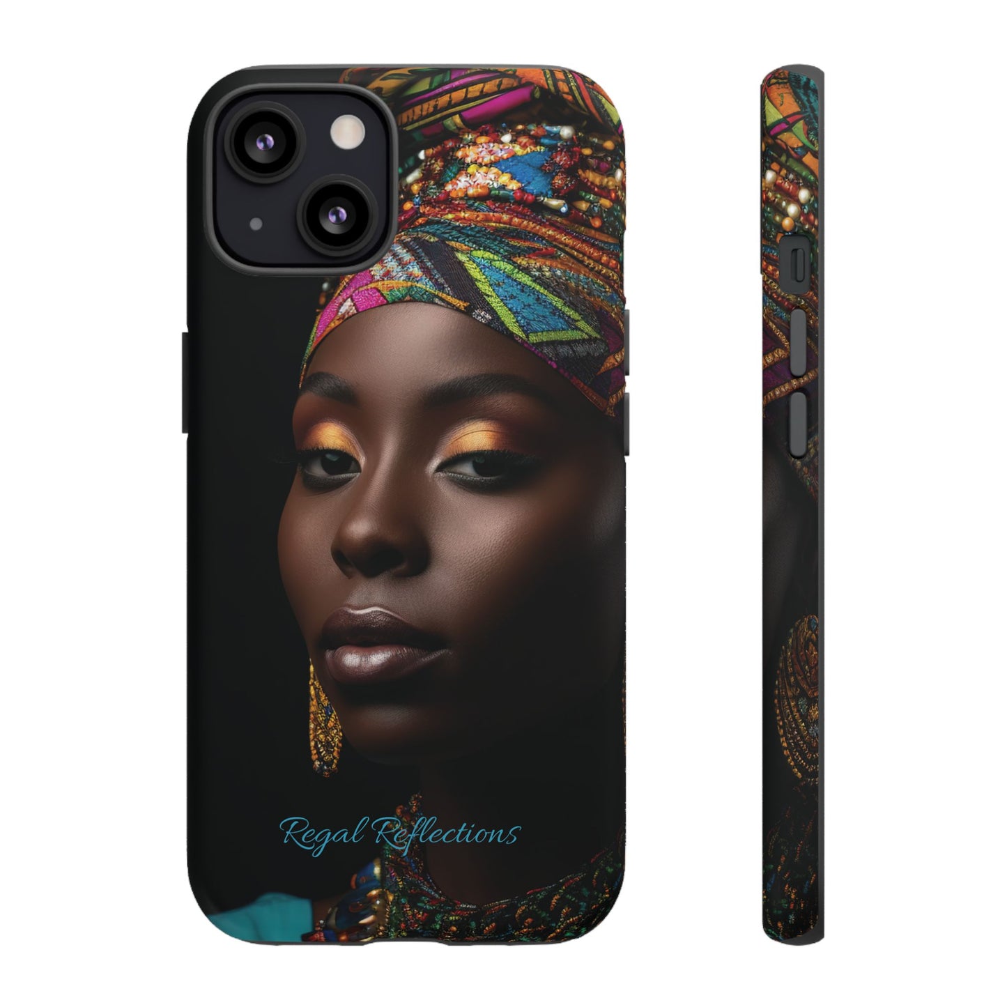 Regal Reflections: African Majesty iPhone, Samsung and Google Tough Phone Cases.